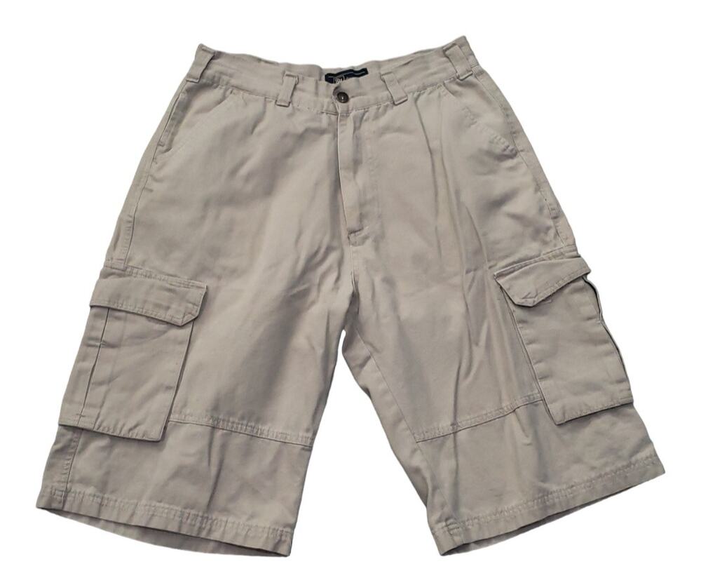 DM Dio Moda Mens Khaki Cargo Shorts 100% Cotton | Size 34